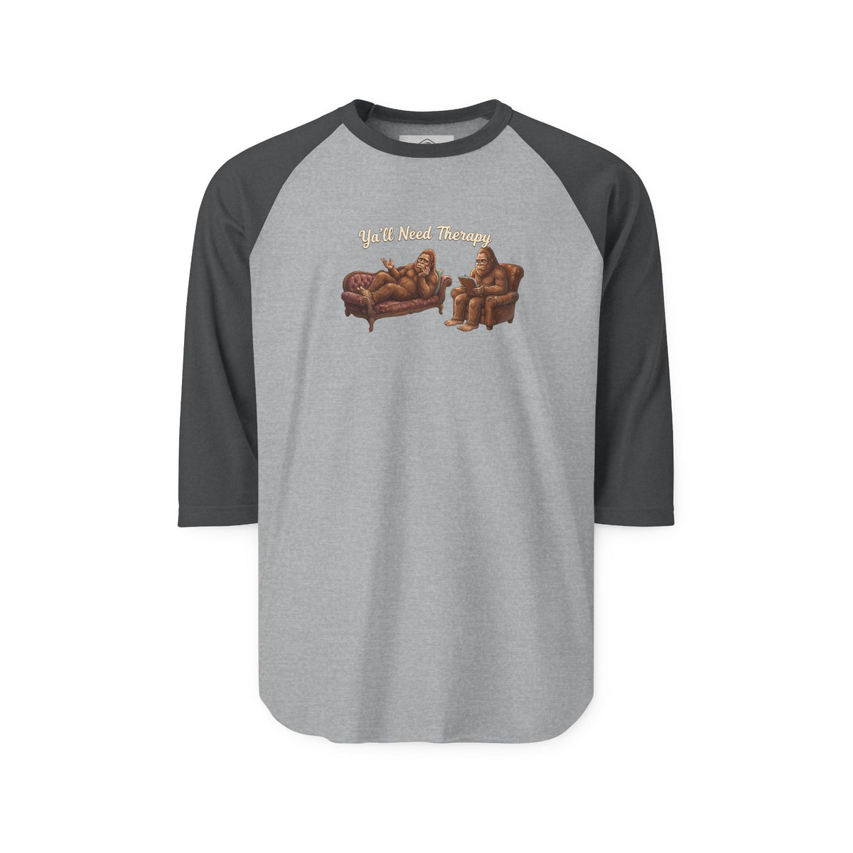 Y’all Need Therapy Bigfoot Raglan Shirt