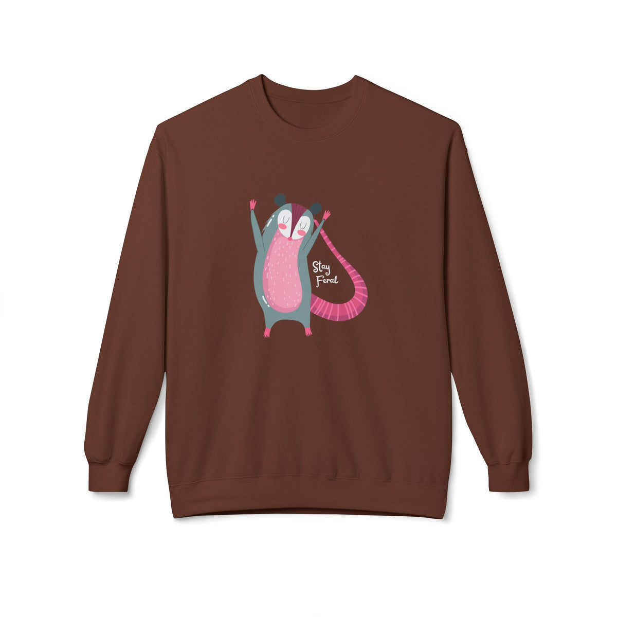 Stay Feral – Possum Crewneck Sweatshirt