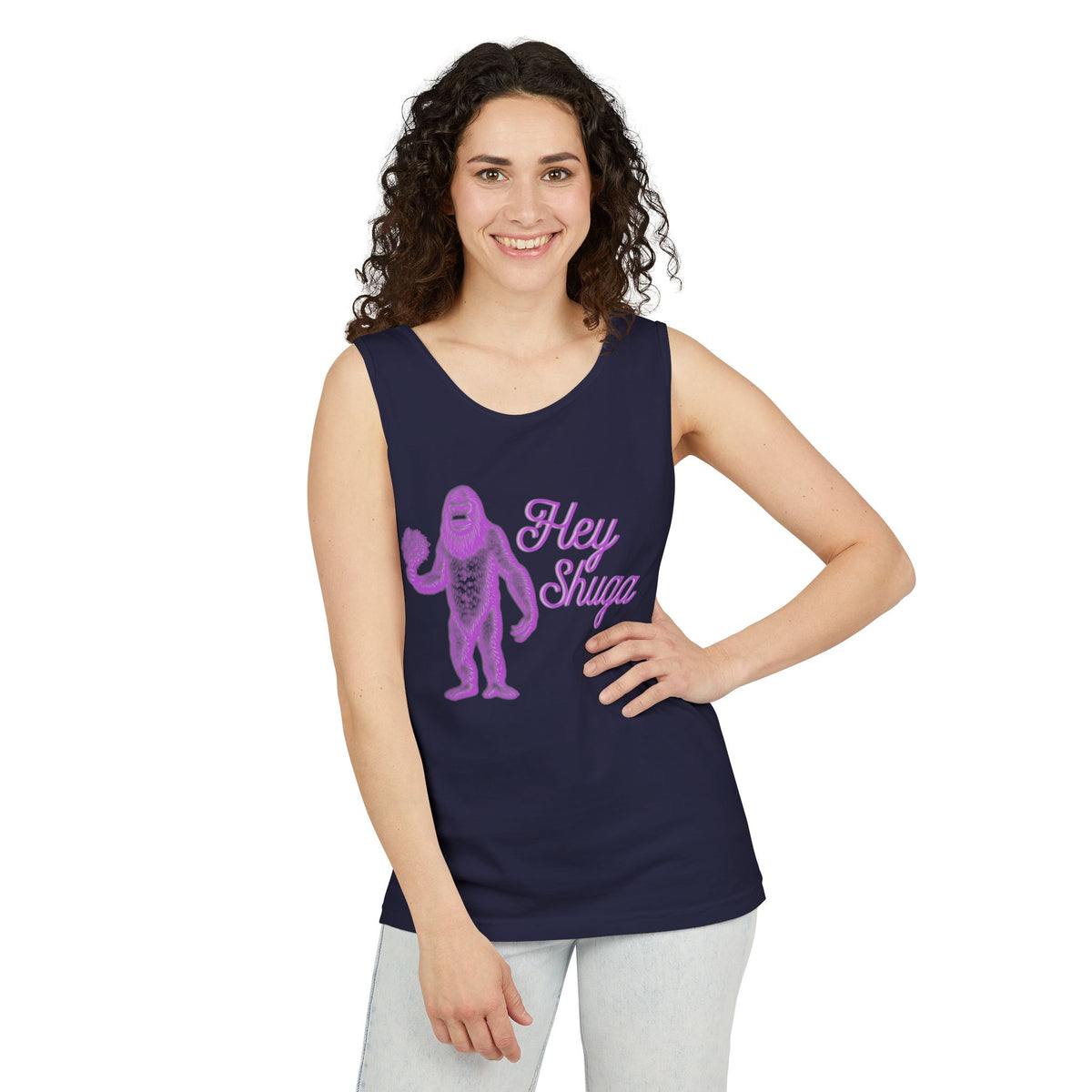 Hey Shuga Bigfoot Unisex Tank Top