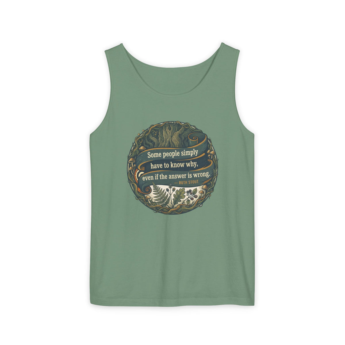 Ruth Stout Quote – Unisex Jersey Tank