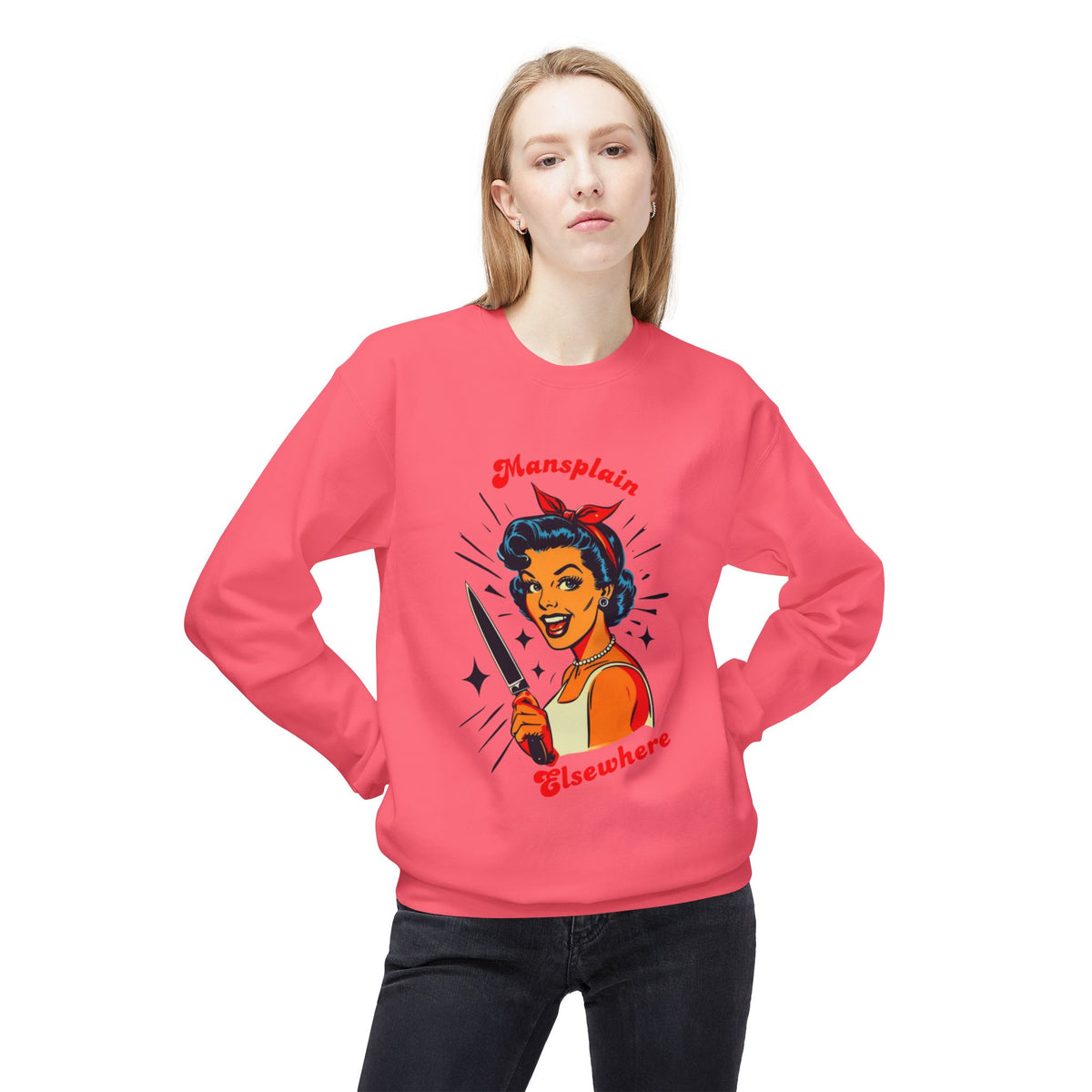 Mansplain Elsewhere Crewneck Sweatshirt