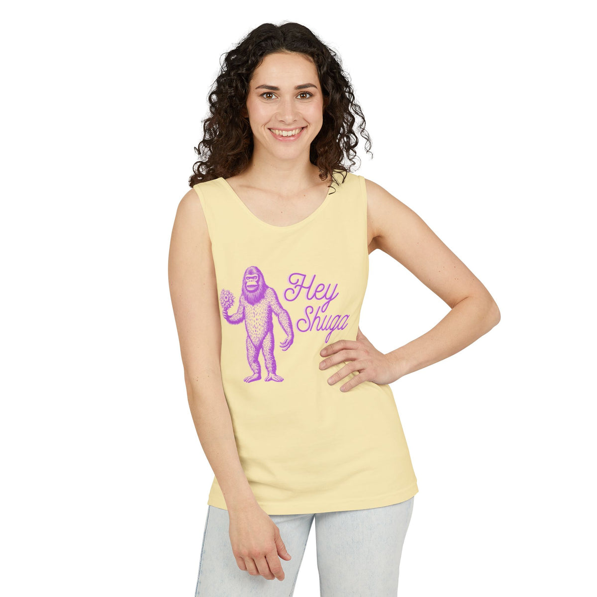Hey Shuga Bigfoot Unisex Tank Top