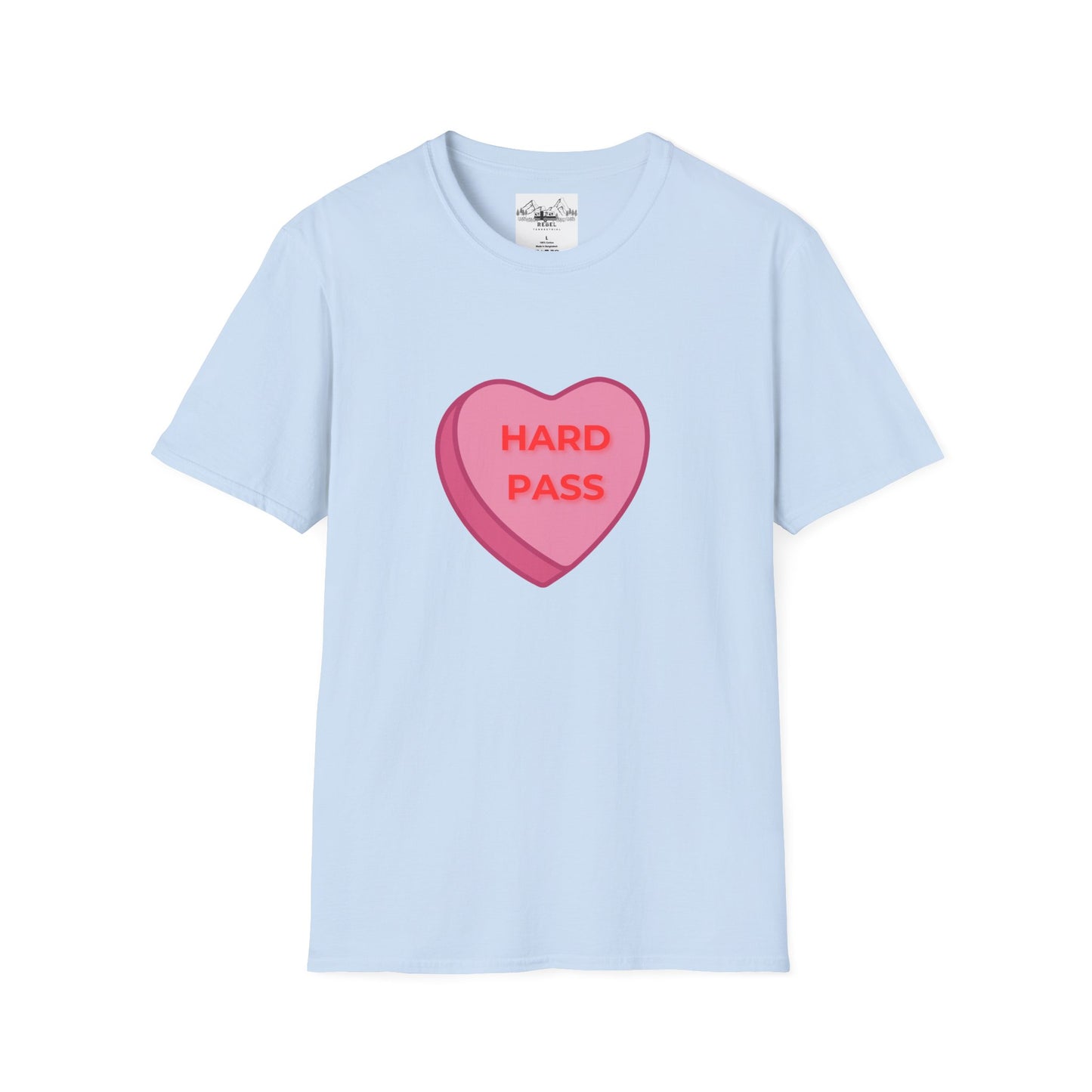 Hard Pass Candy Heart Crew Neck Tee