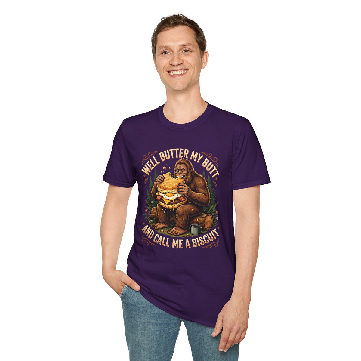 Well Butter My Butt and Call Me a Biscuit Bigfoot T-Shirt
