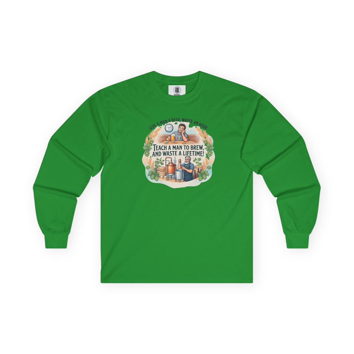 Teach a Man to Brew Long Sleeve Tee
