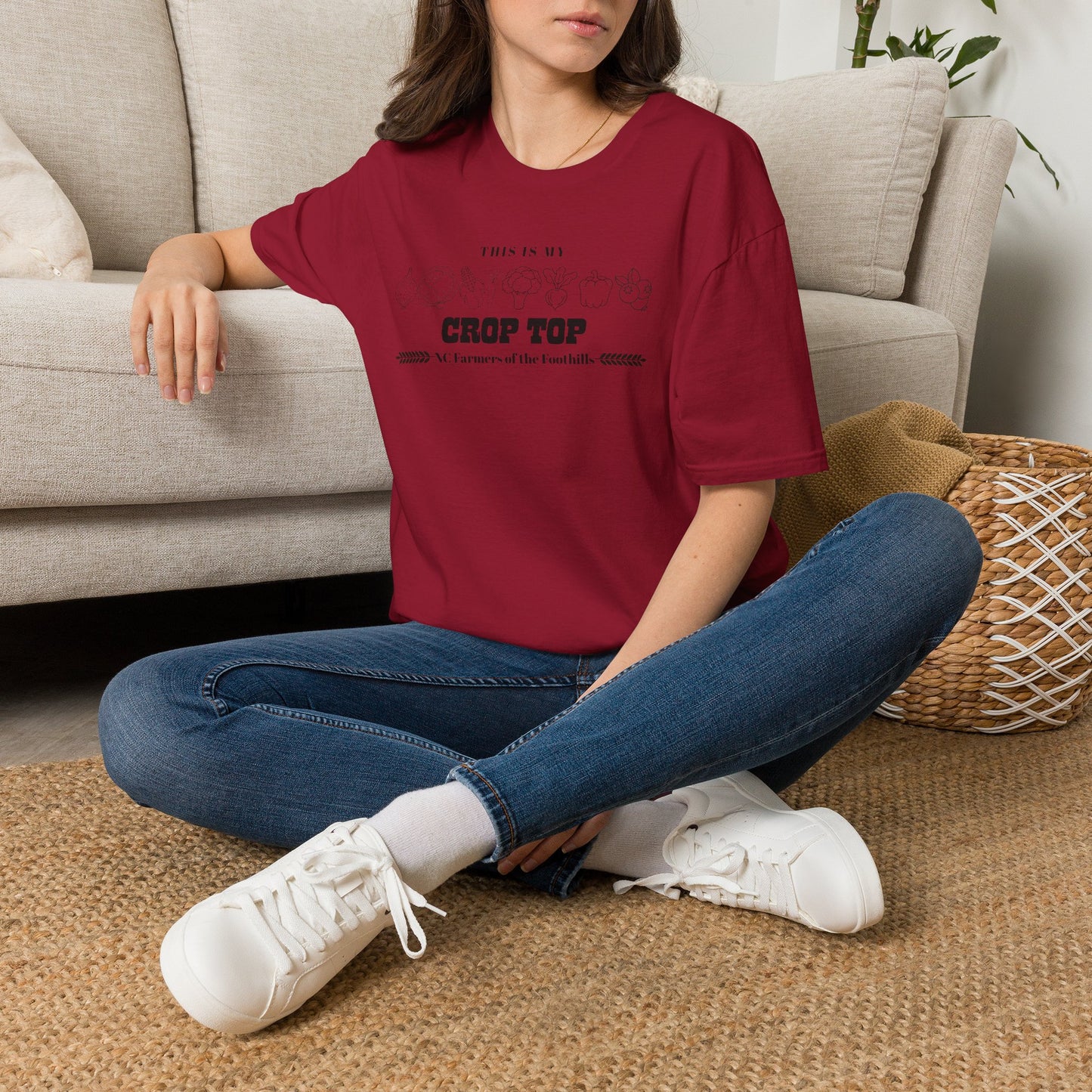 NC Farmers of the Foothills "This Is My Crop Top" Graphic T-Shirt