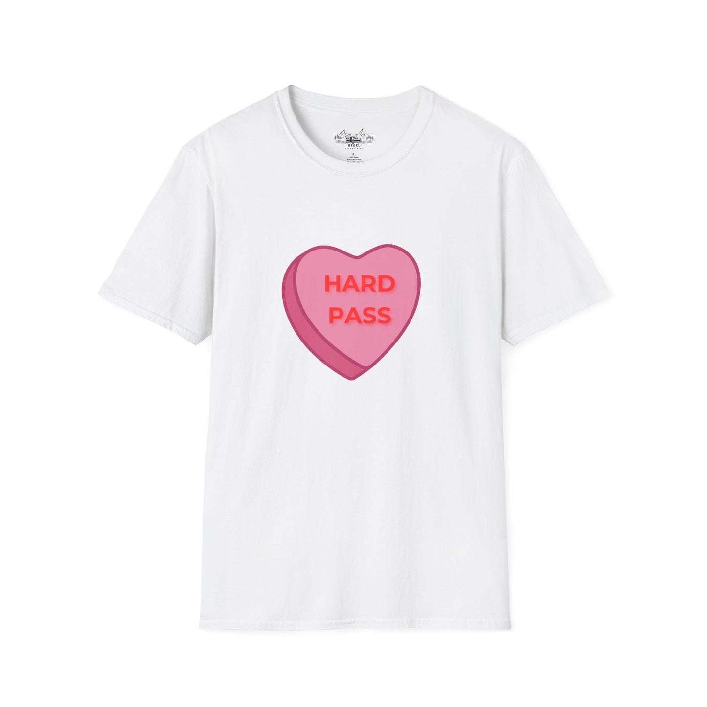 Hard Pass Candy Heart Crew Neck Tee