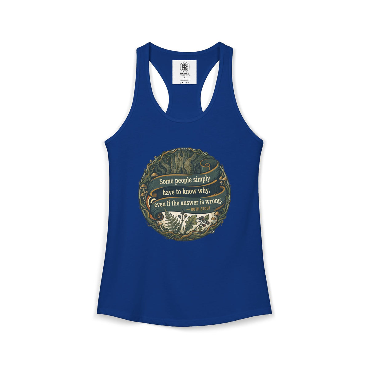 Ruth Stout Quote – Women’s Racerback Tank
