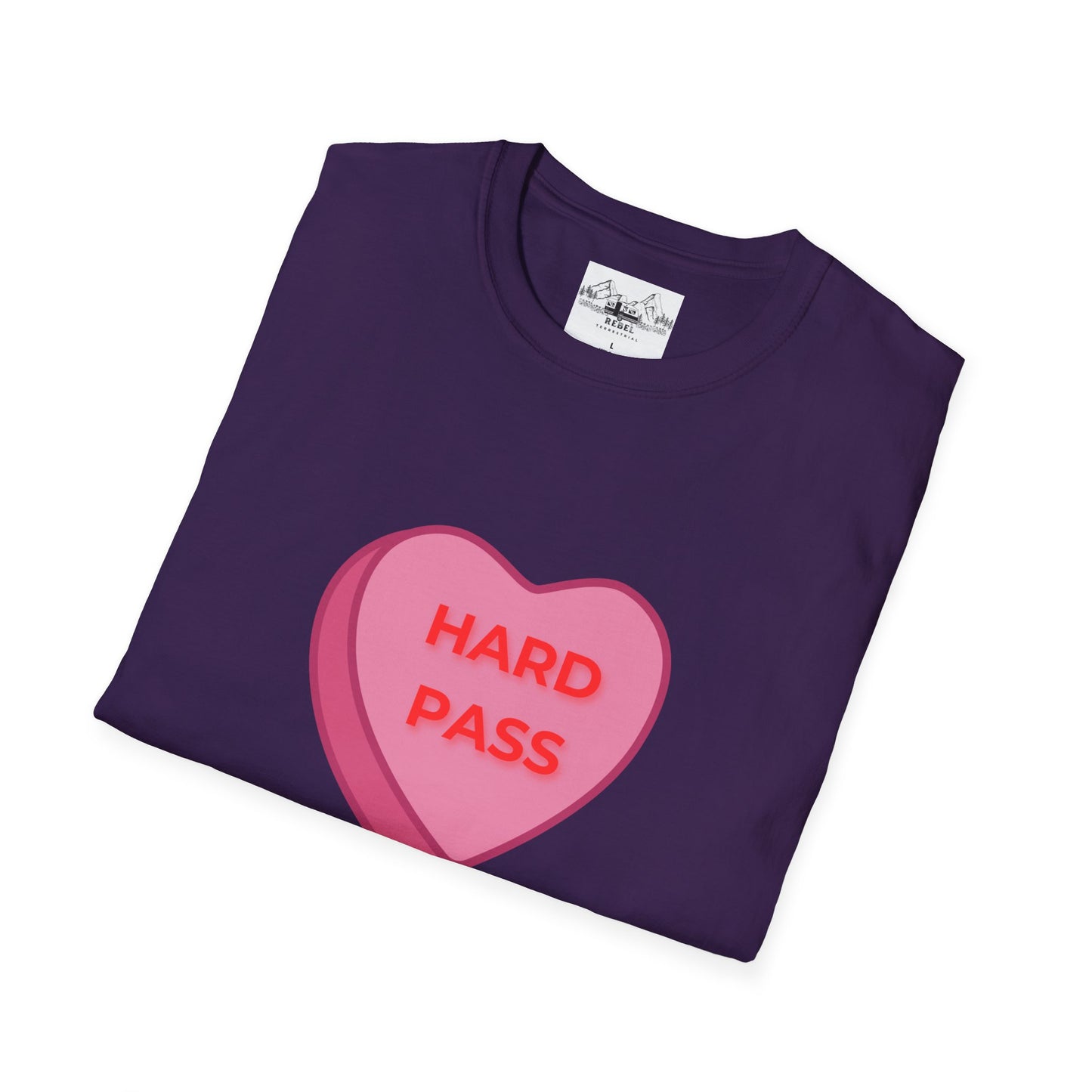 Hard Pass Candy Heart Crew Neck Tee