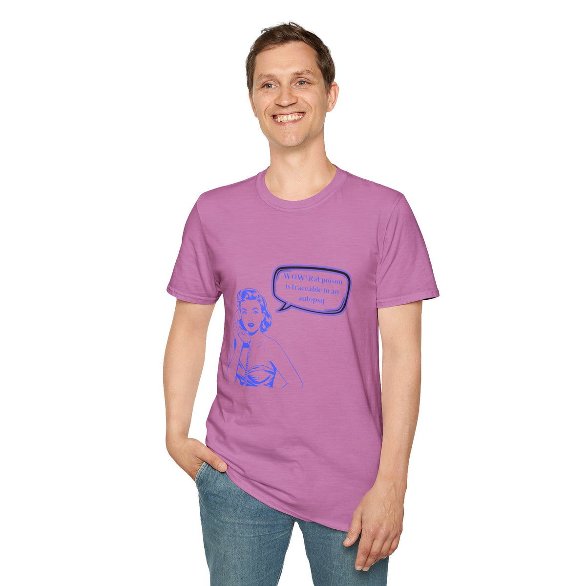 WOW!  Rat poison is traceable in an Autopsy – Vintage Dark Humor T-Shirt