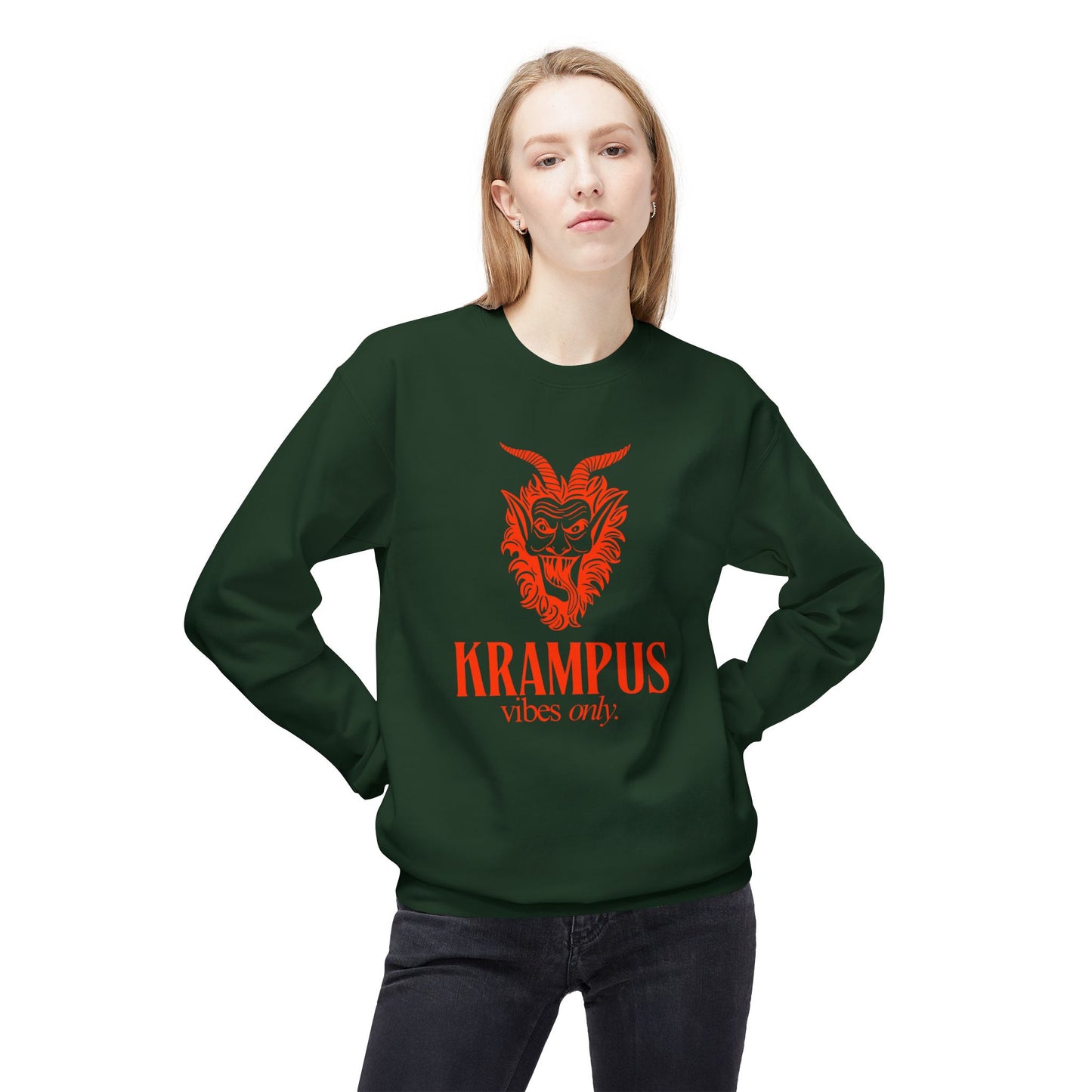 KRAMPUS Vibes Only Vintage Crewneck Sweatshirt