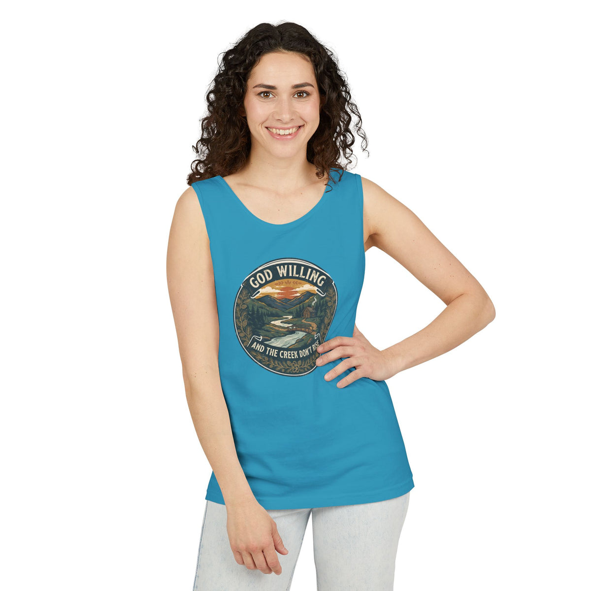 Creek Don't Rise Appalachian Motto Tank Top