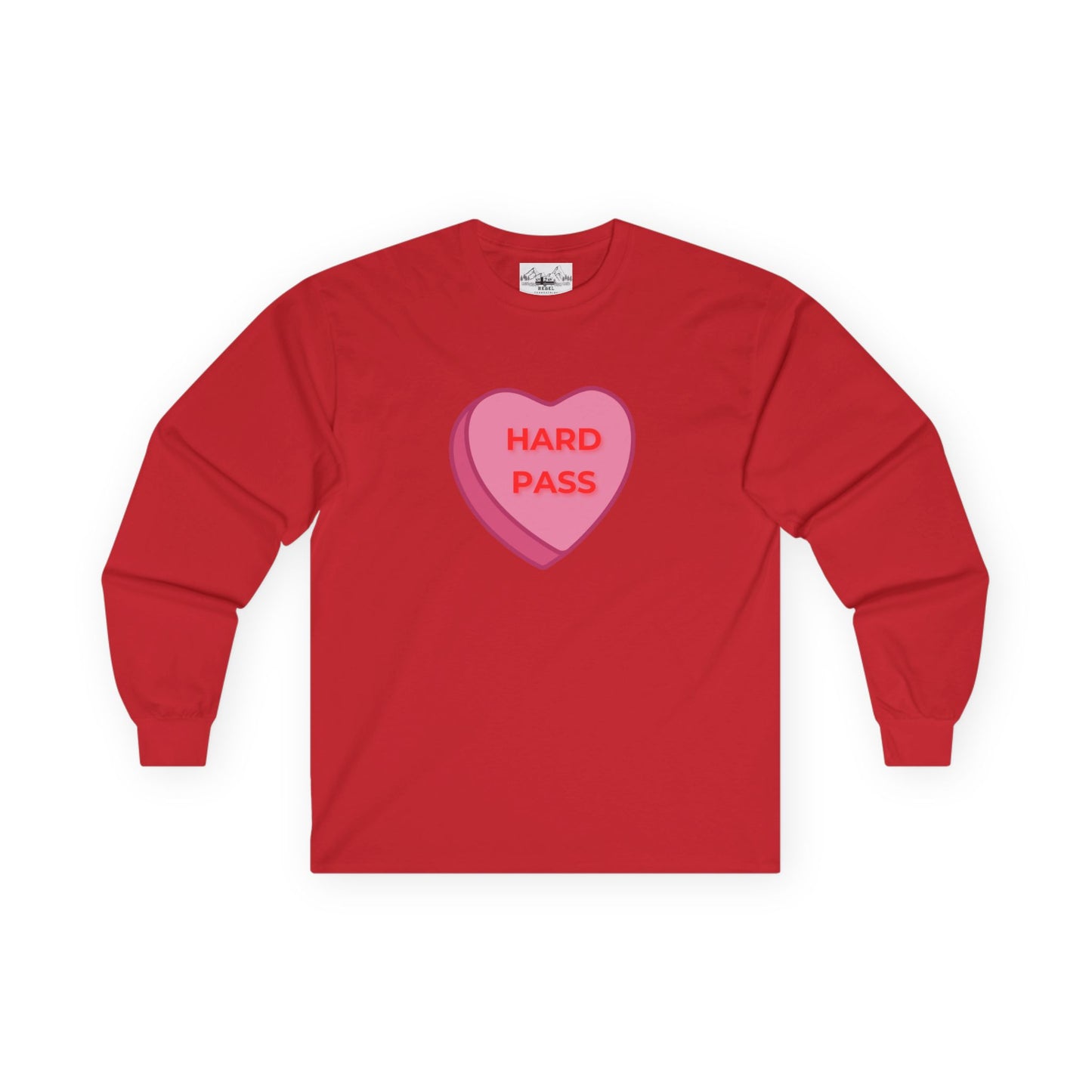 Hard Pass Candy Heart Long Sleeve Tee