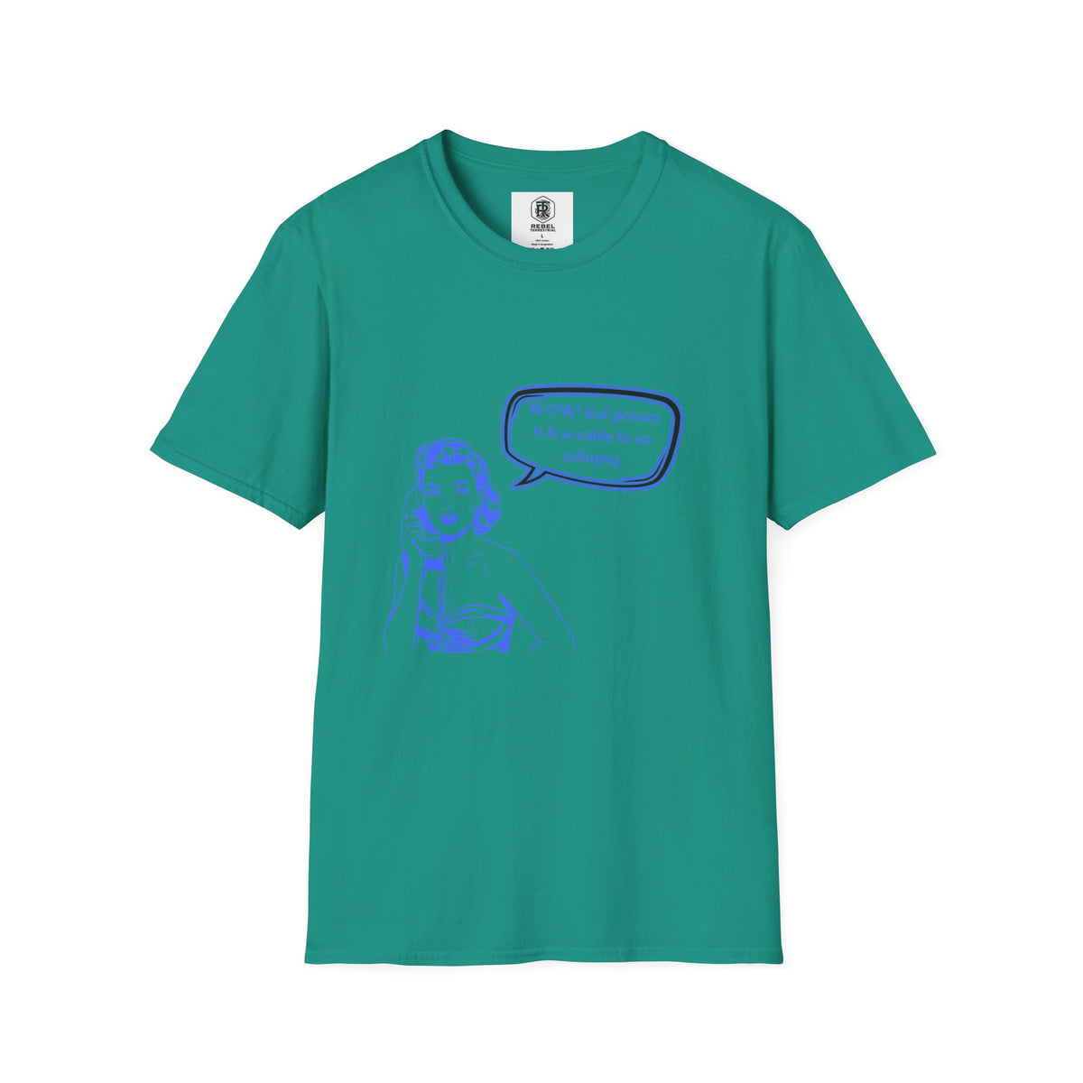 WOW!  Rat poison is traceable in an Autopsy – Vintage Dark Humor T-Shirt