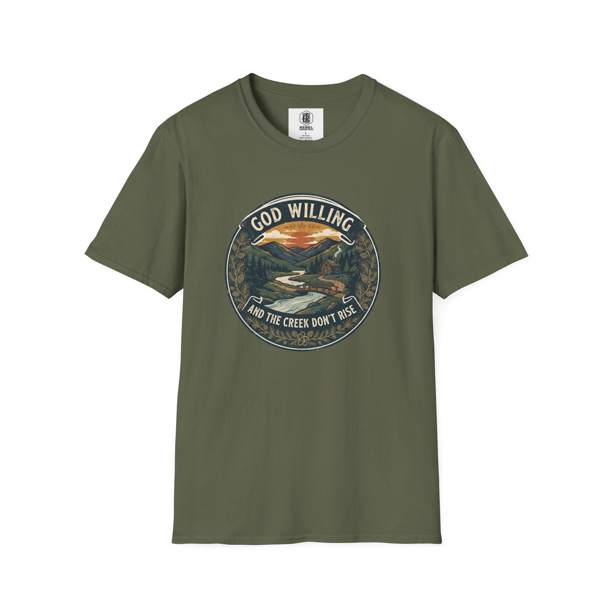 Creek Don't Rise Appalachian Motto T-Shirt