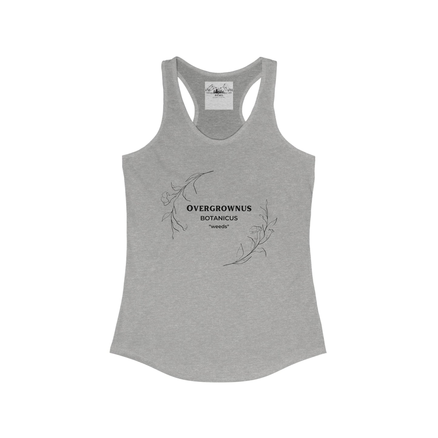 Overgrownus; Botanicus: Weeds – Women's Racerback Tank
