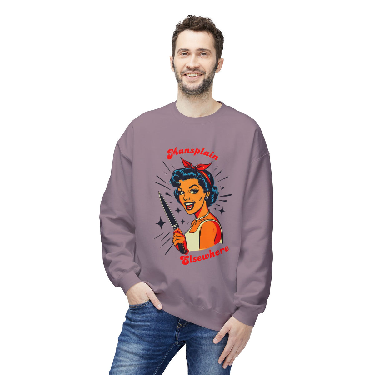 Mansplain Elsewhere Crewneck Sweatshirt
