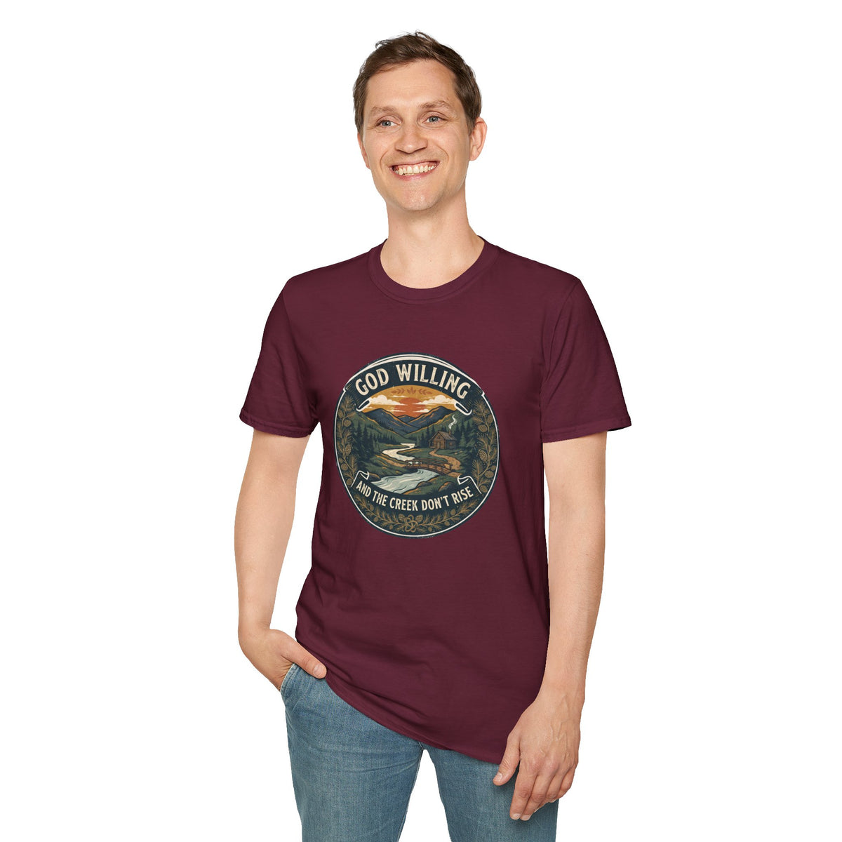 Creek Don't Rise Appalachian Motto T-Shirt