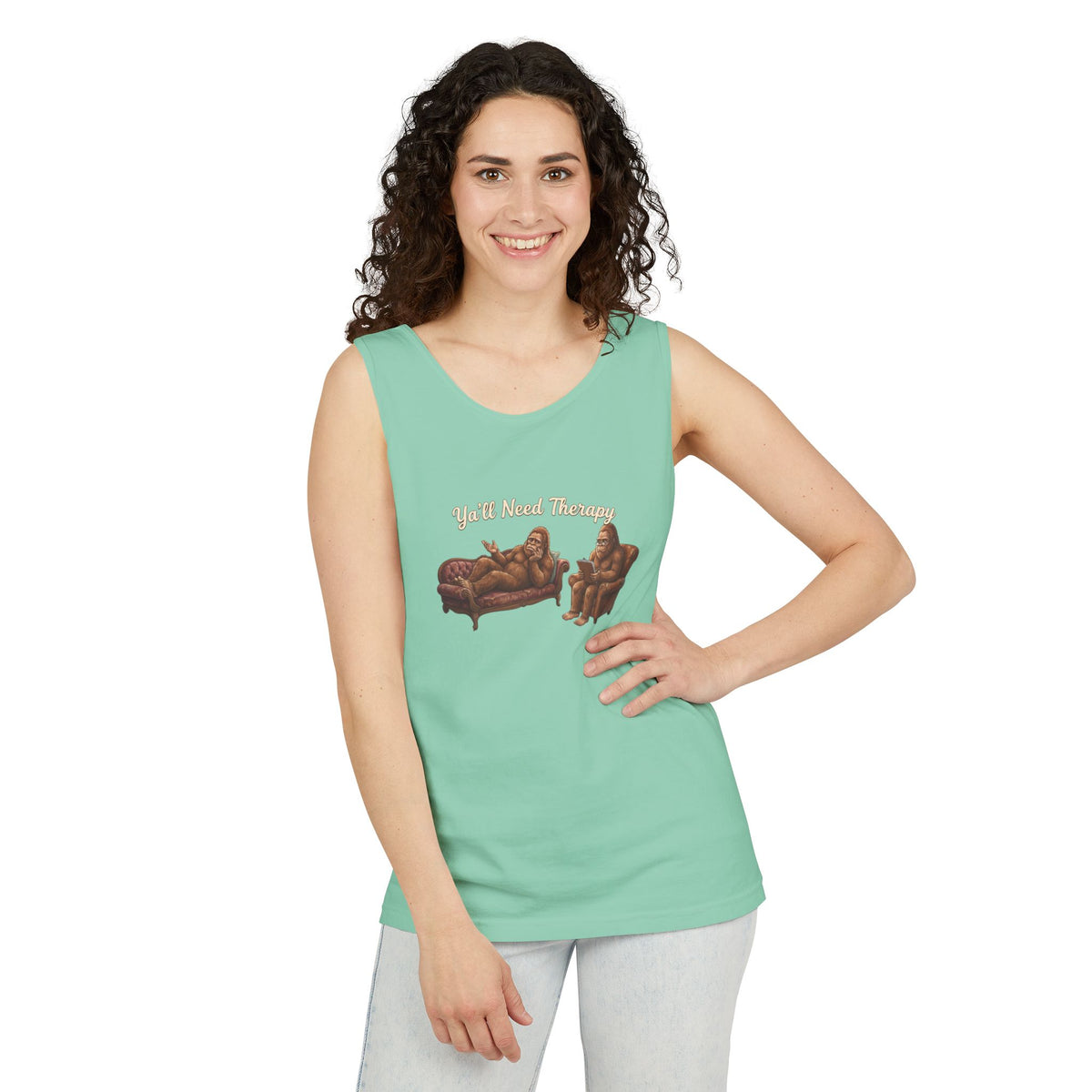 Y’all Need Therapy Bigfoot Tank Top
