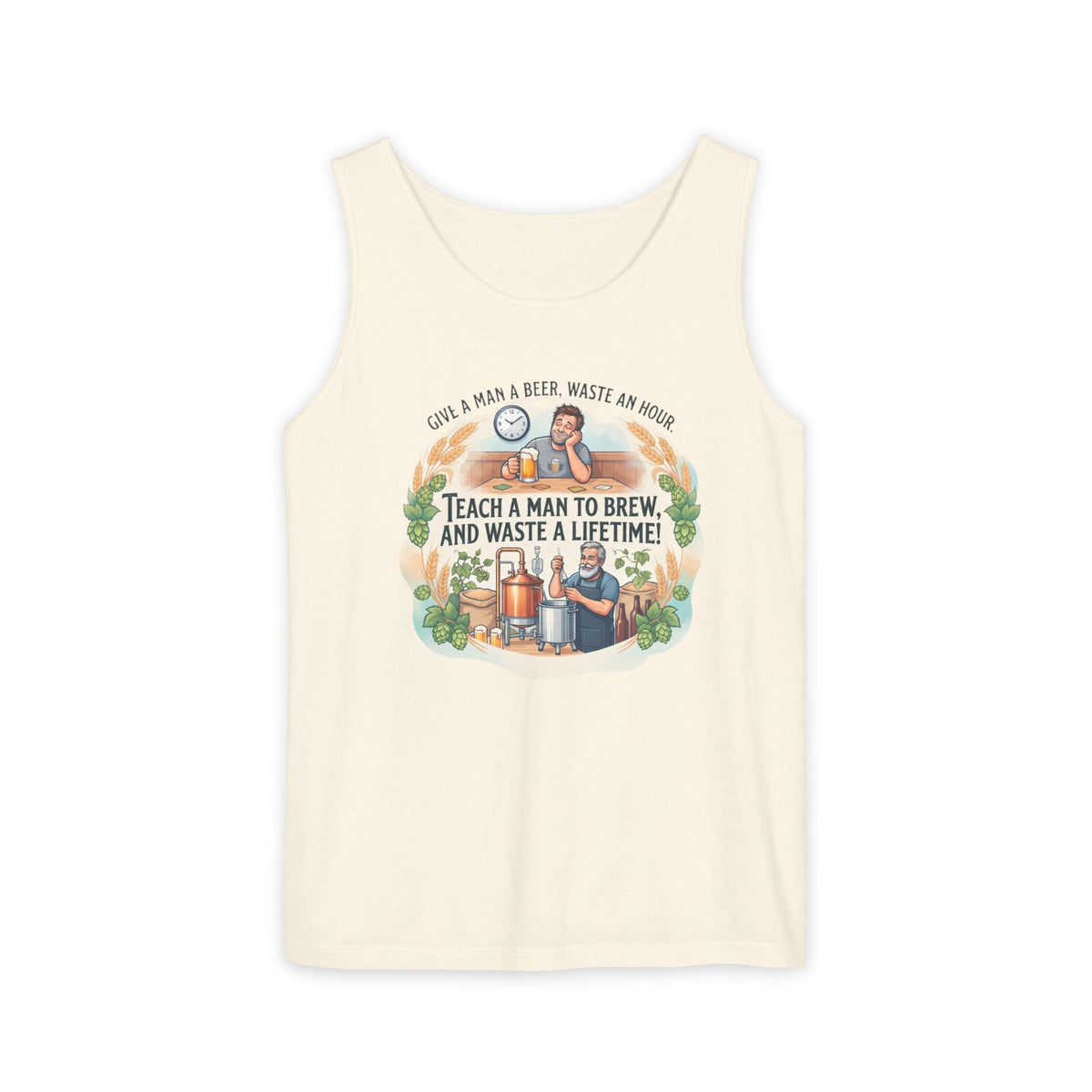 Teach a Man to Brew Beer Tank Top