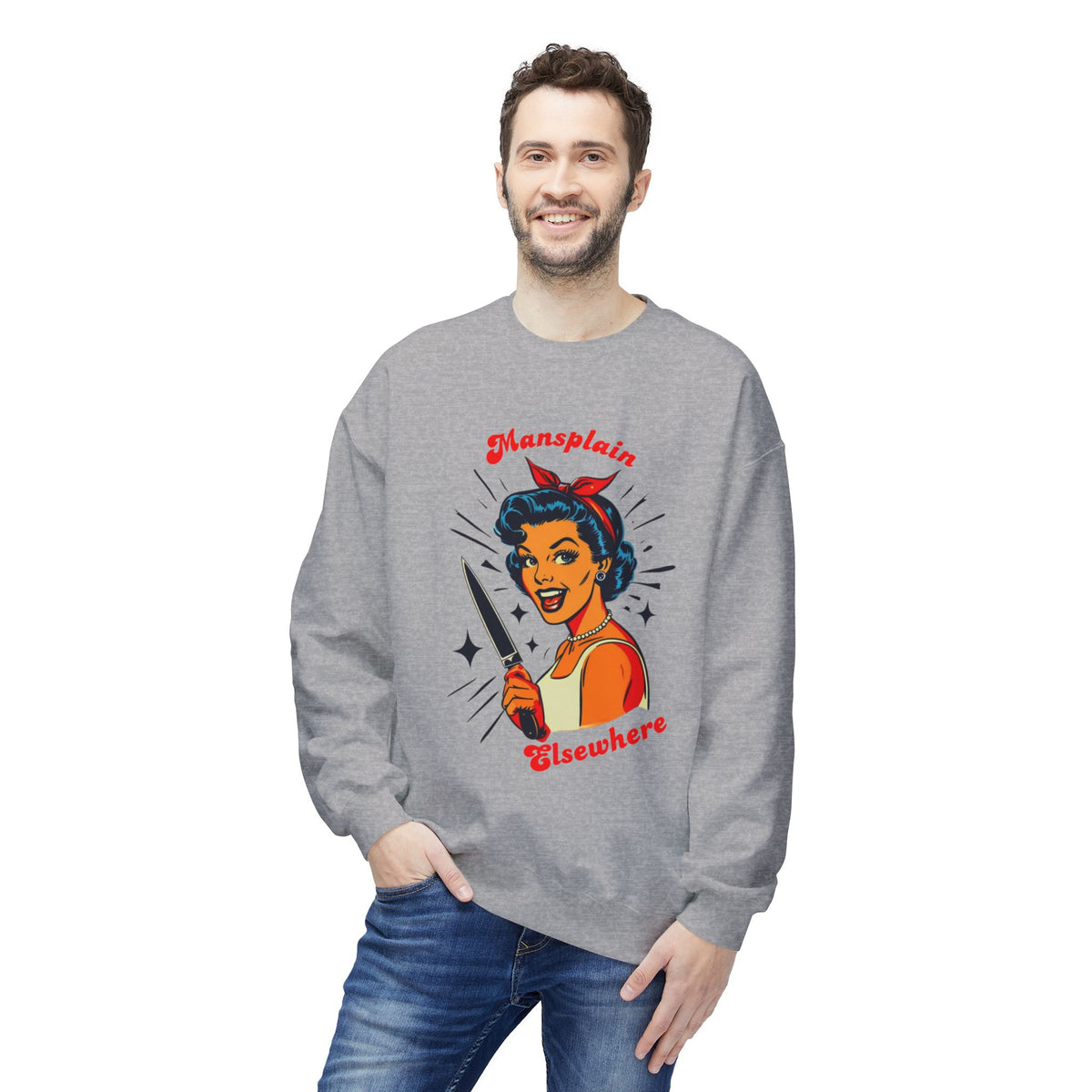Mansplain Elsewhere Crewneck Sweatshirt
