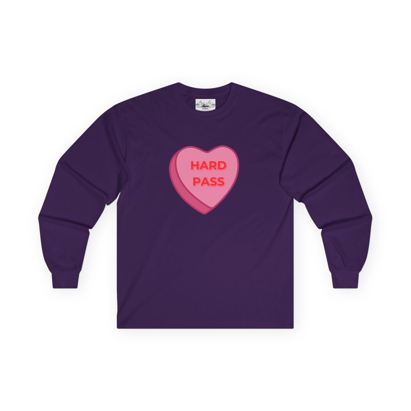 Hard Pass Candy Heart Long Sleeve Tee