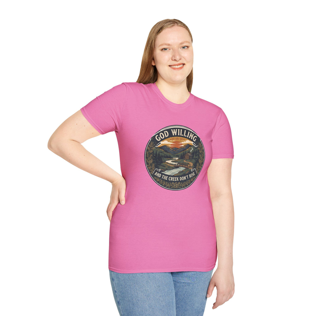 Creek Don't Rise Appalachian Motto T-Shirt