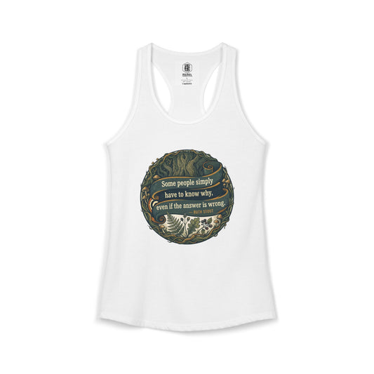 Ruth Stout Quote – Women’s Racerback Tank