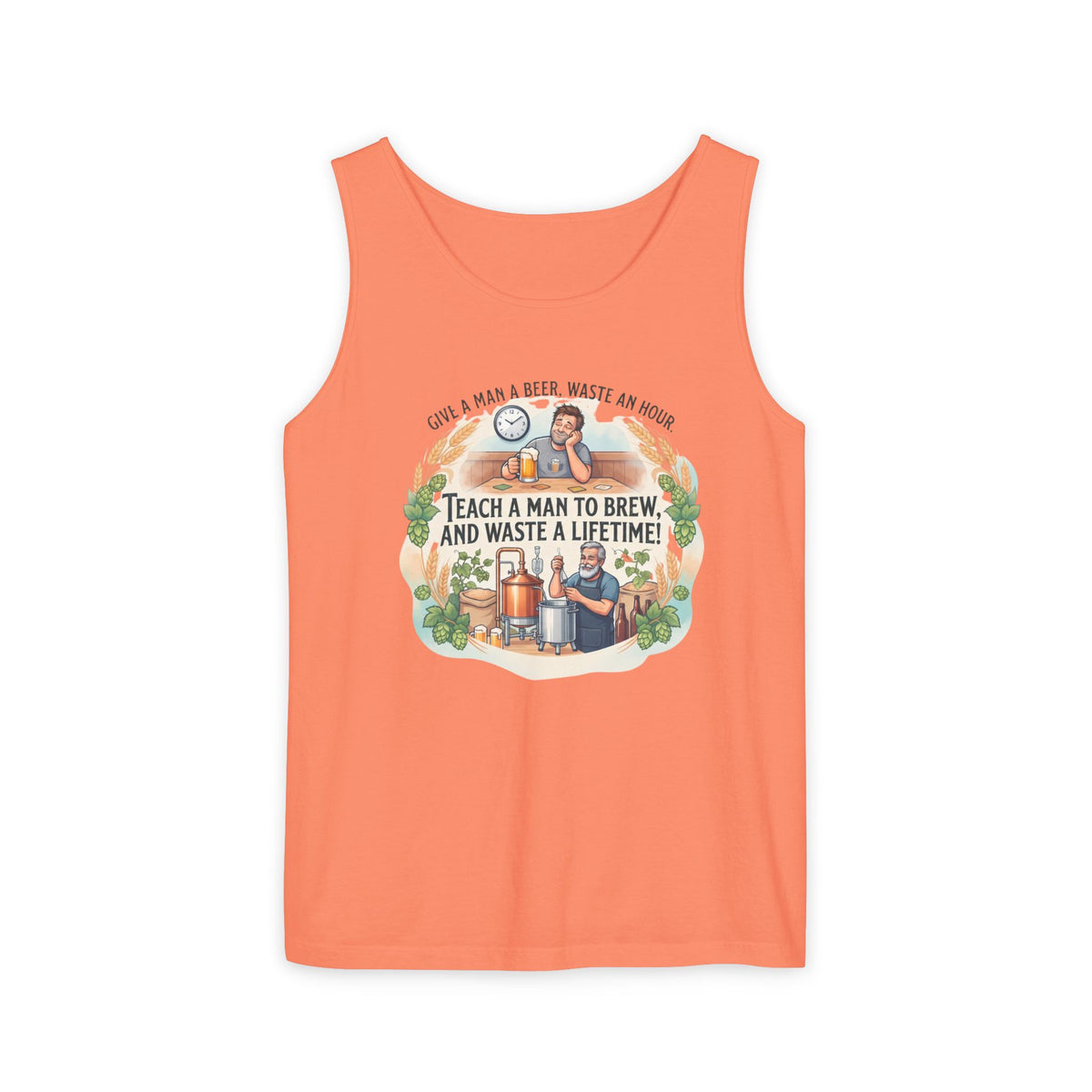 Teach a Man to Brew Beer Tank Top