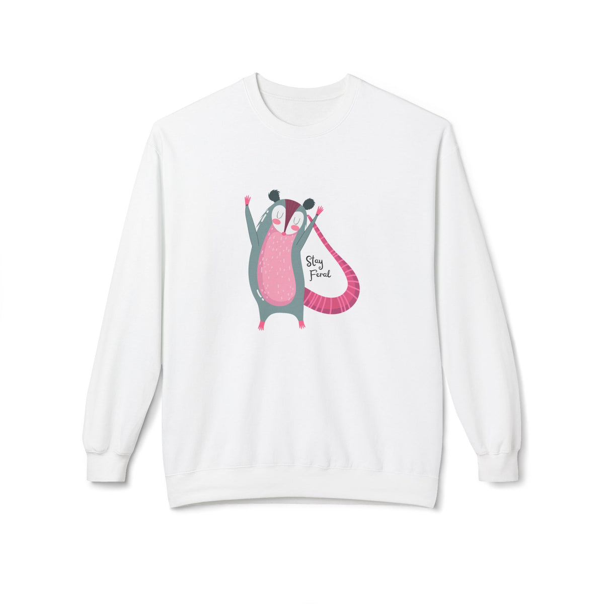 Stay Feral – Possum Crewneck Sweatshirt