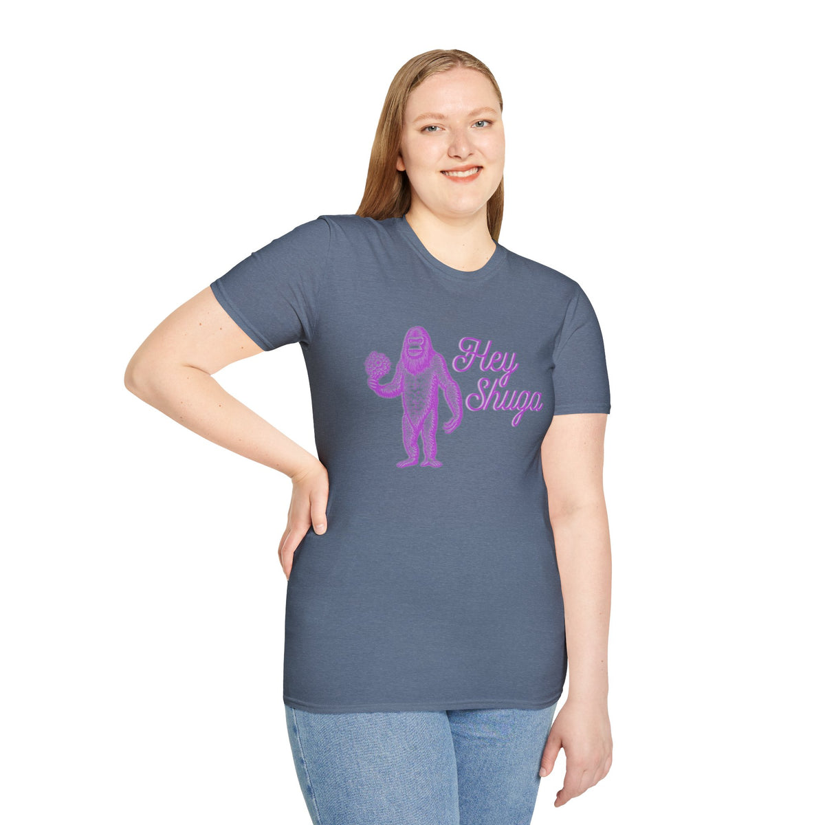 Hey Shuga Bigfoot Unisex Softstyle T-Shirt