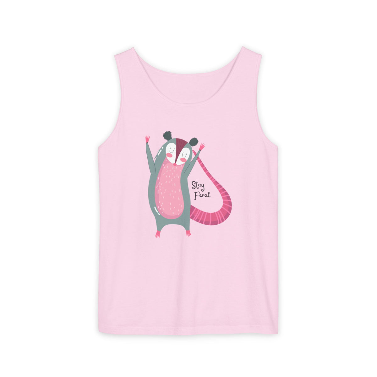 Stay Feral – Happy Possum Unisex Jersey Tank