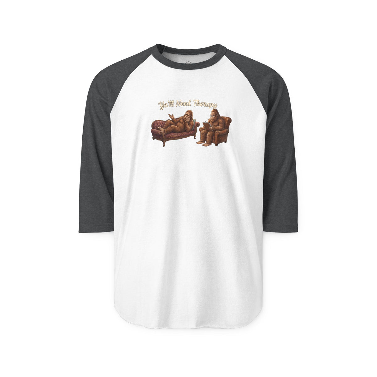 Y’all Need Therapy Bigfoot Raglan Shirt