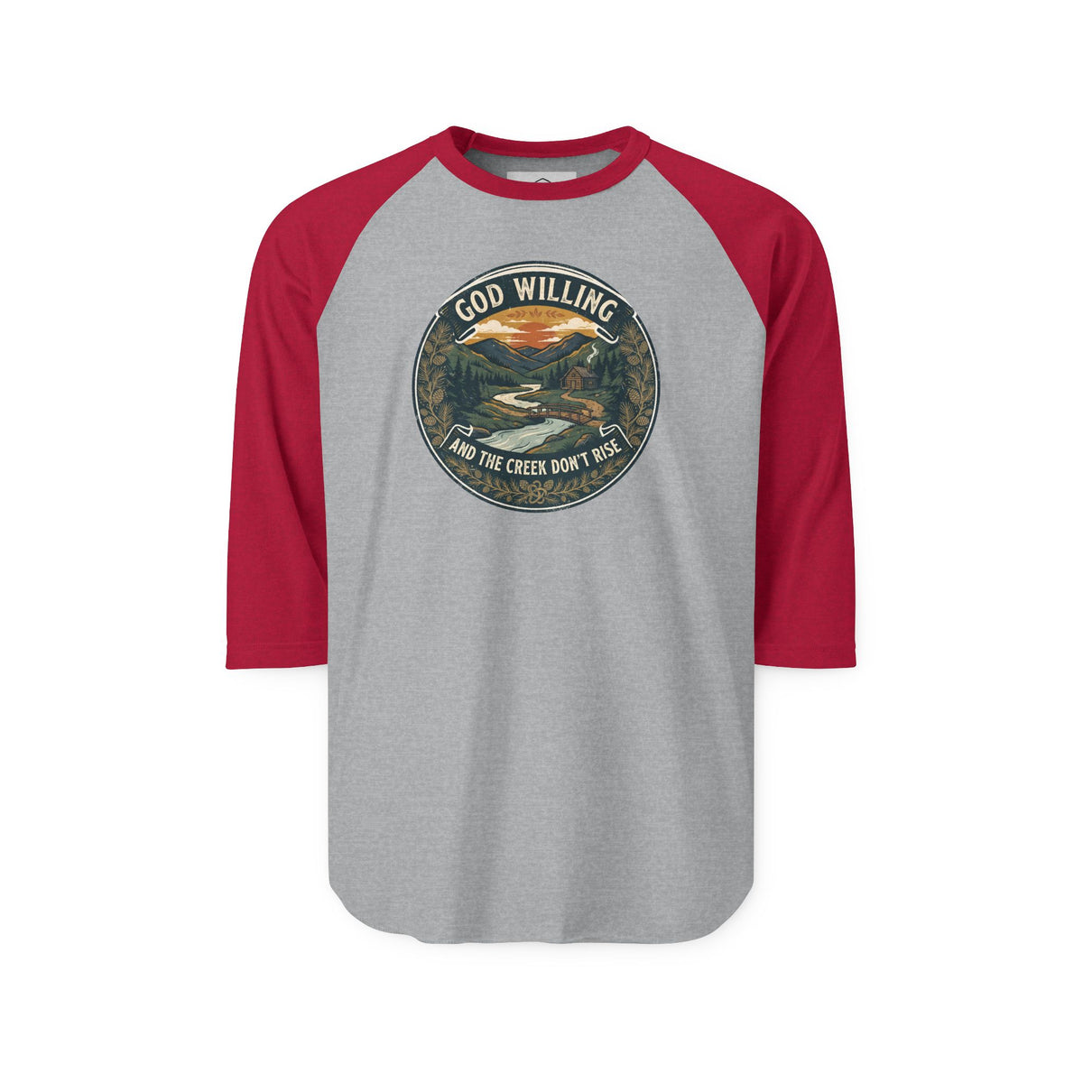 Creek Don't Rise Appalachian Motto Raglan Shirt