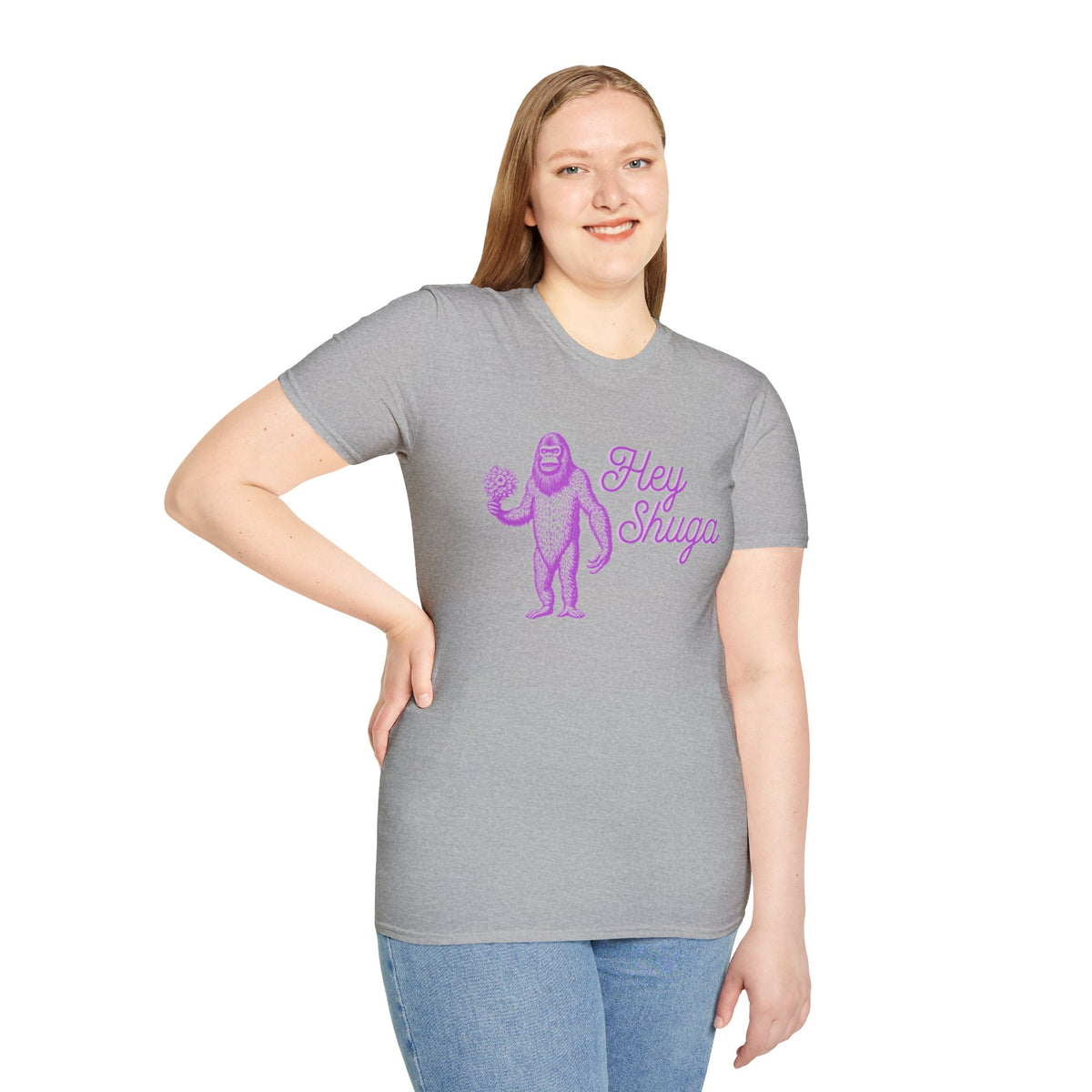 Hey Shuga Bigfoot Unisex Softstyle T-Shirt