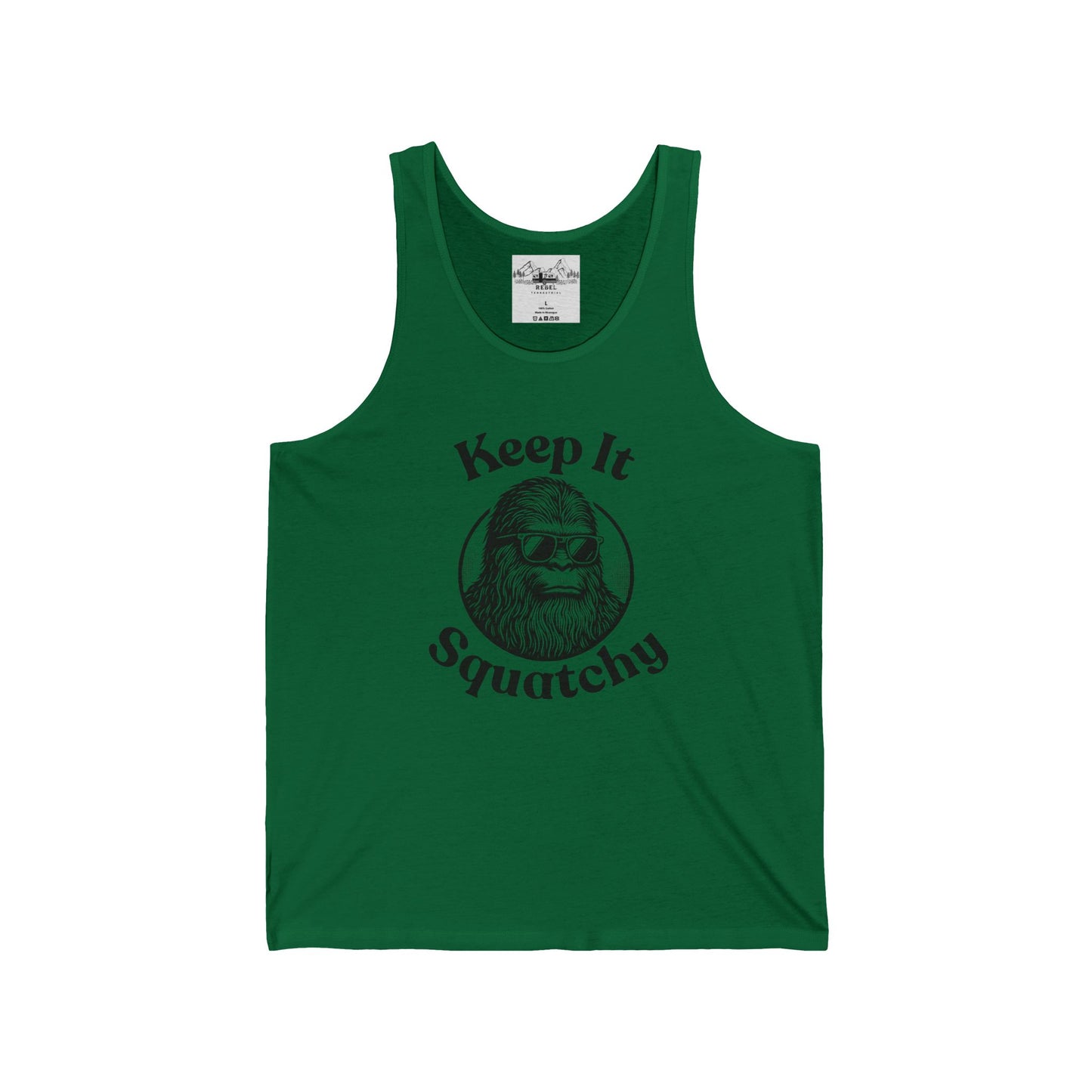Keep It Squatchy | Bigfoot Shades Unisex Tank Top