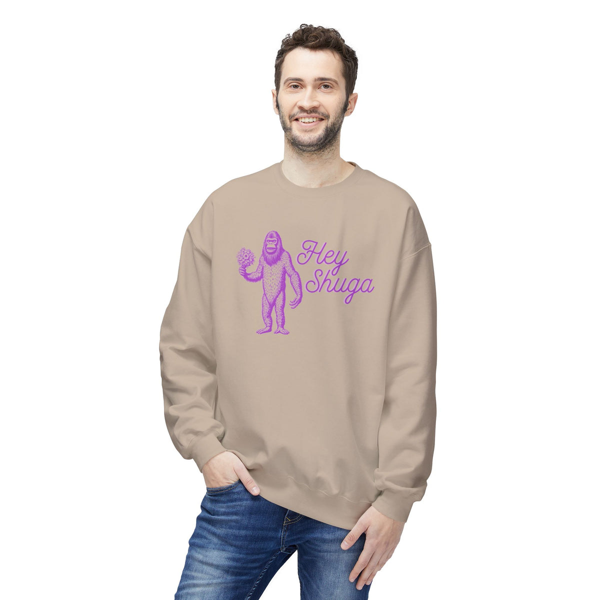 Hey Shuga Bigfoot Crewneck Sweatshirt