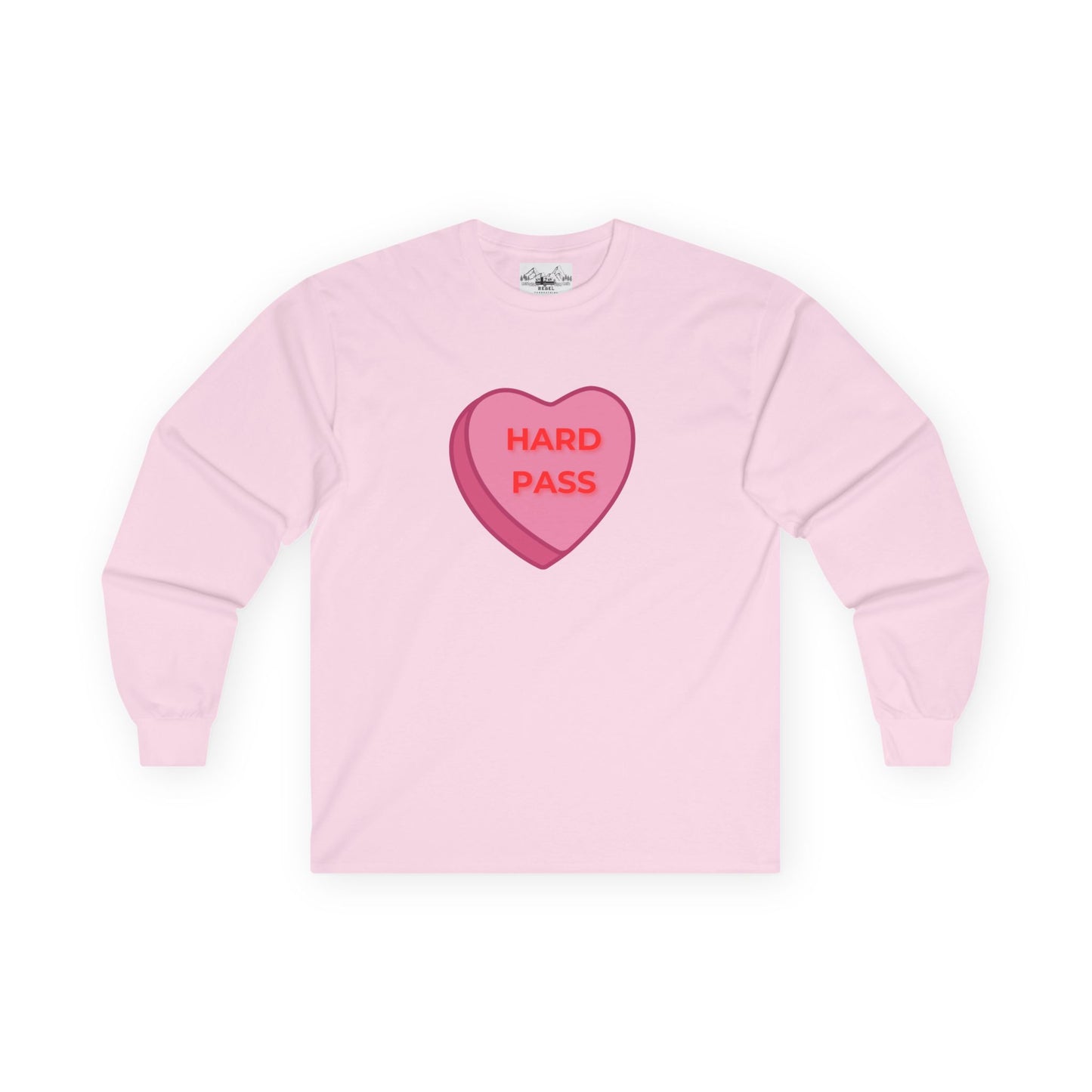 Hard Pass Candy Heart Long Sleeve Tee