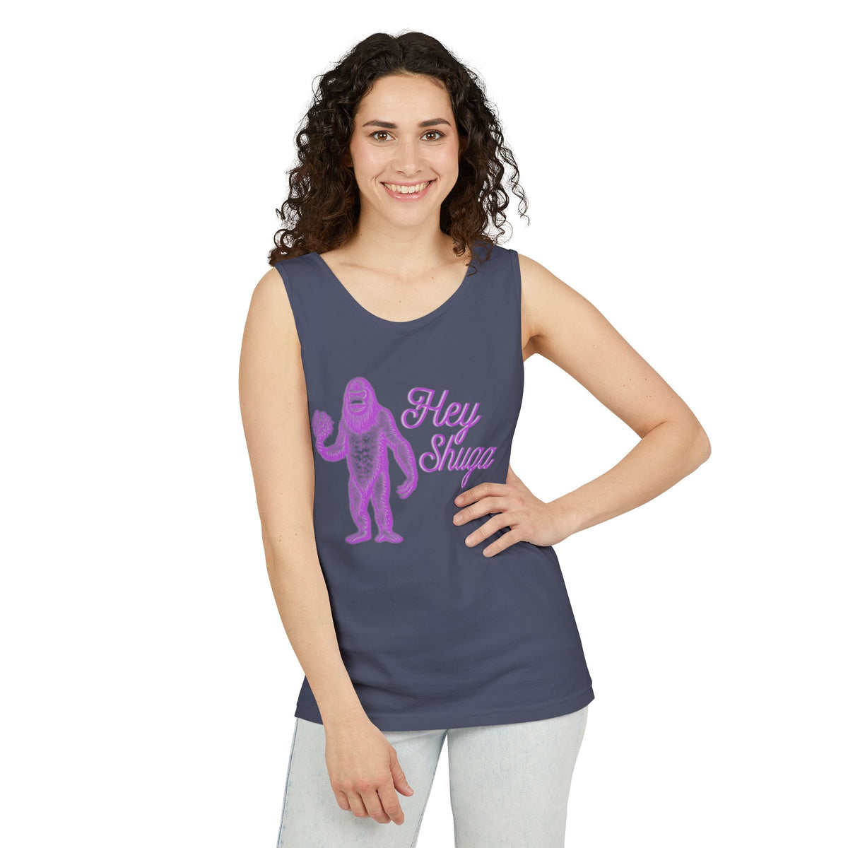 Hey Shuga Bigfoot Unisex Tank Top