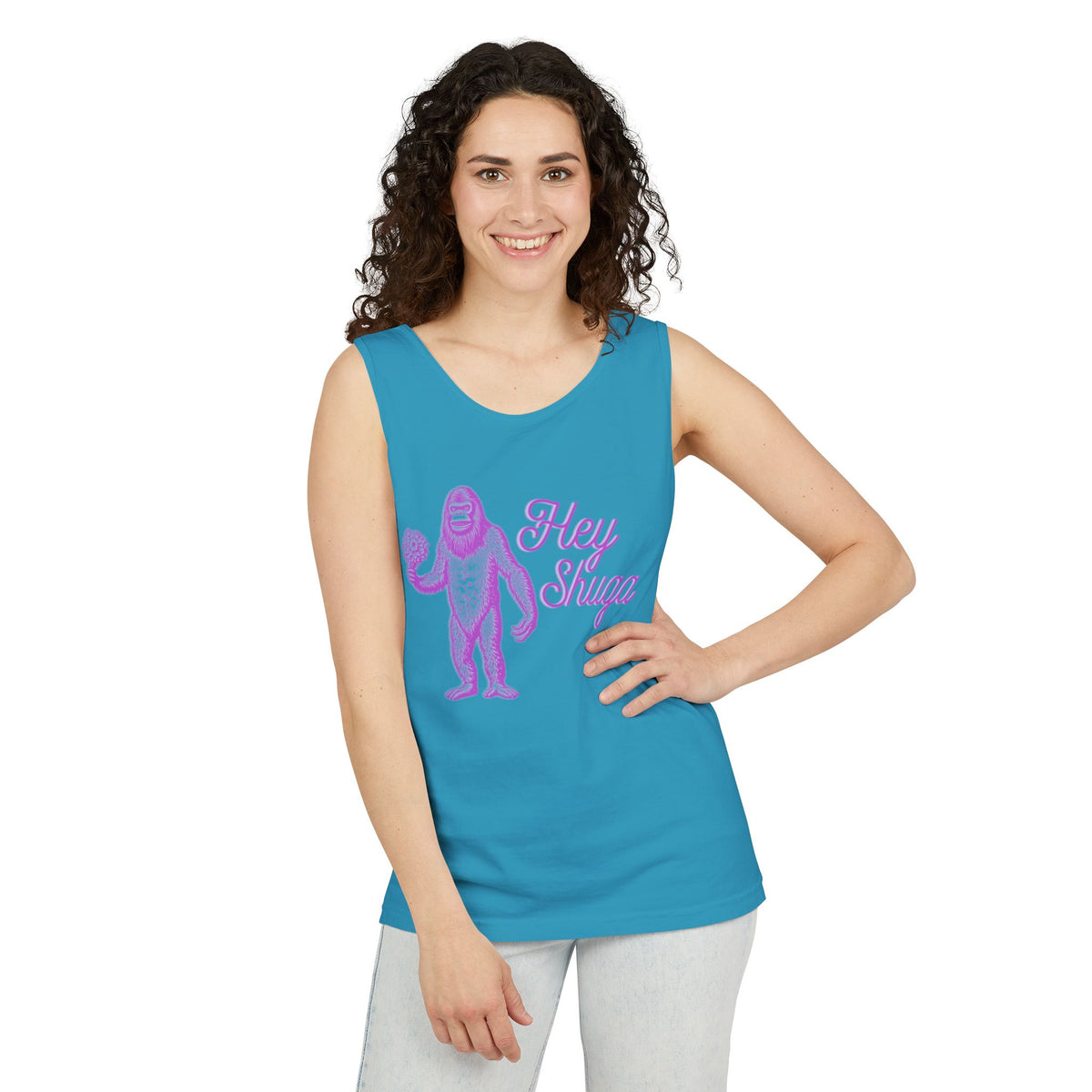 Hey Shuga Bigfoot Unisex Tank Top