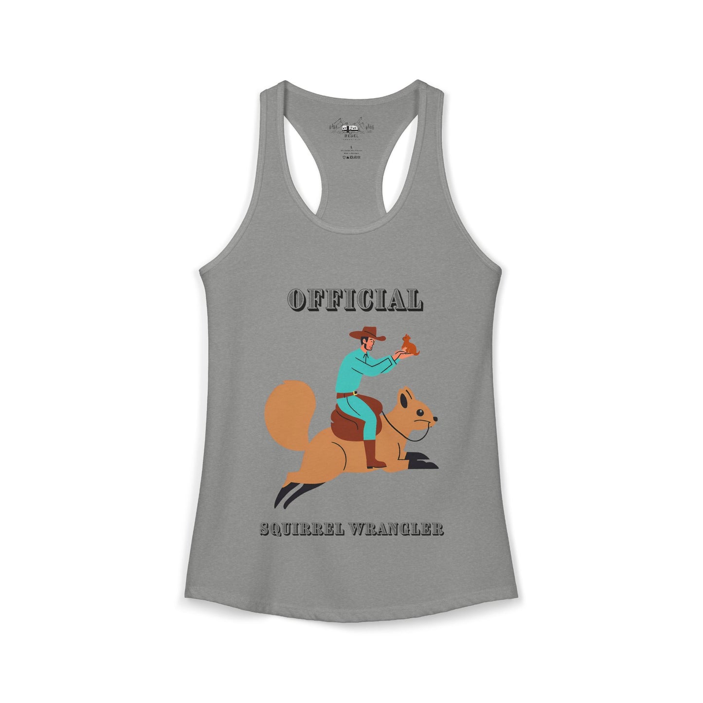 Official Squirrel Wrangler Women's Racerback Tank Top