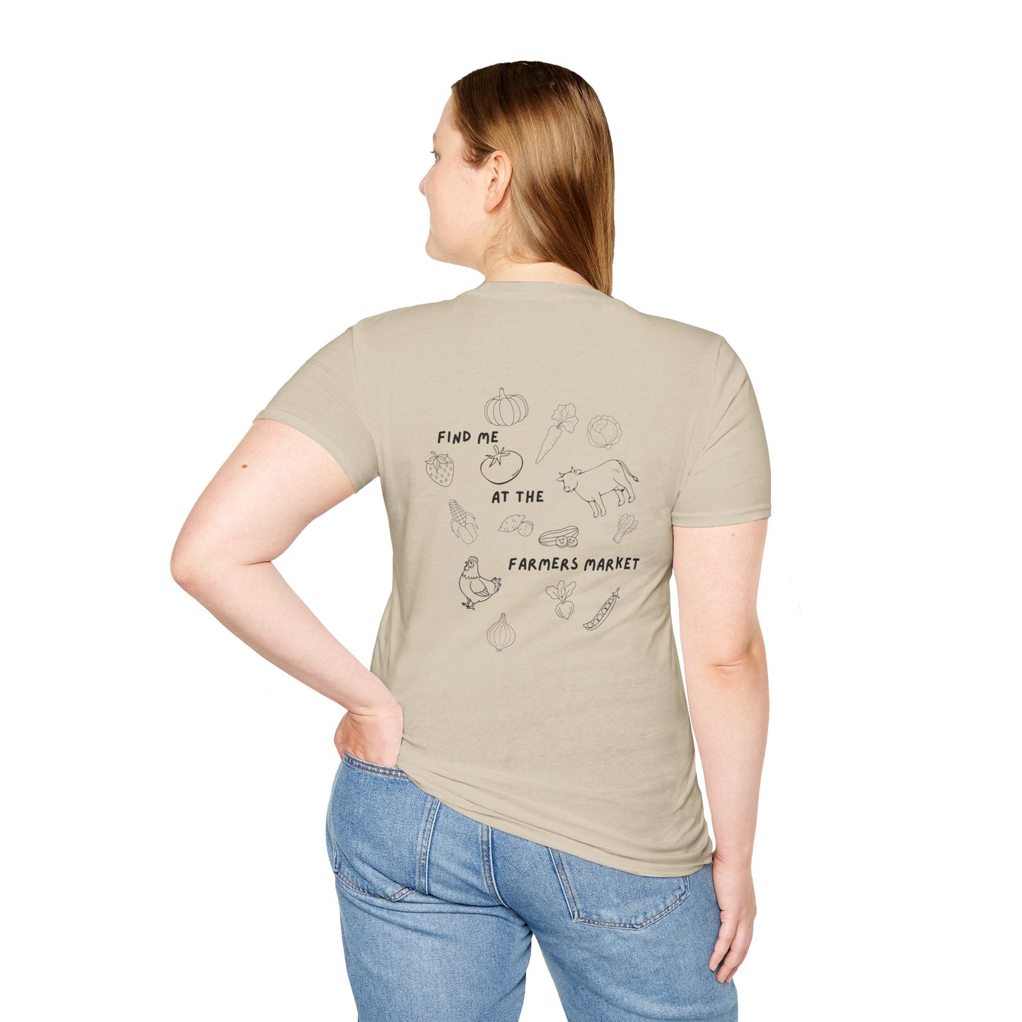 NC Farmers of the Foothills "Find Me at the Farmers Market" Graphic T-Shirt