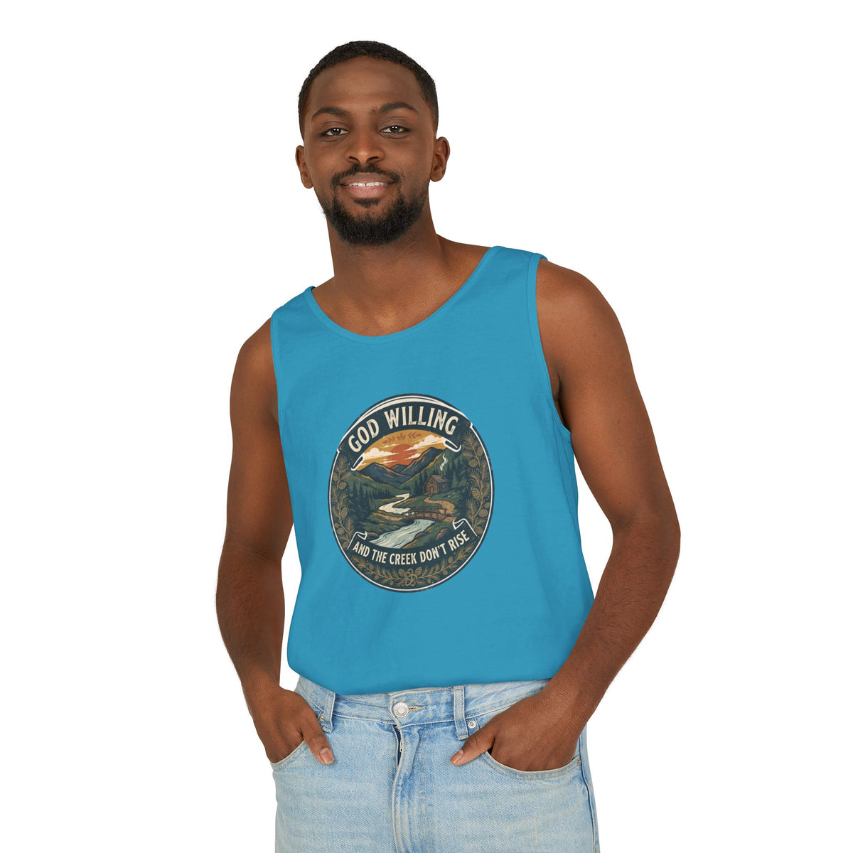 Creek Don't Rise Appalachian Motto Tank Top