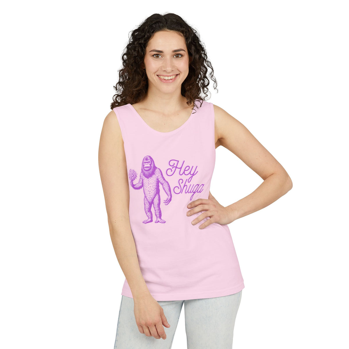 Hey Shuga Bigfoot Unisex Tank Top