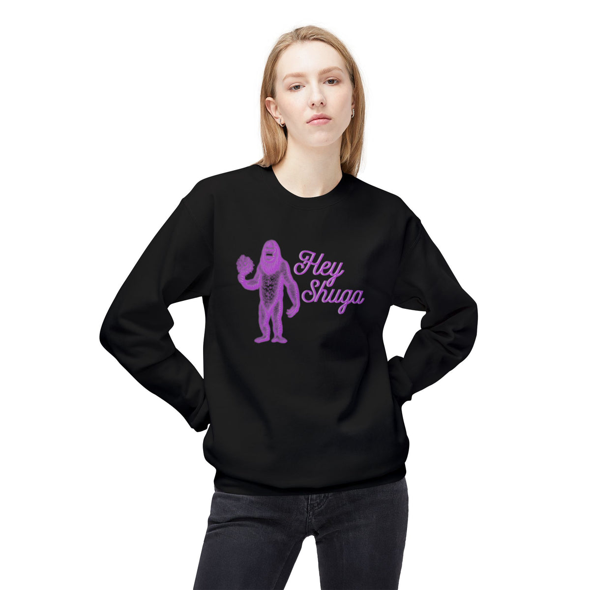 Hey Shuga Bigfoot Crewneck Sweatshirt