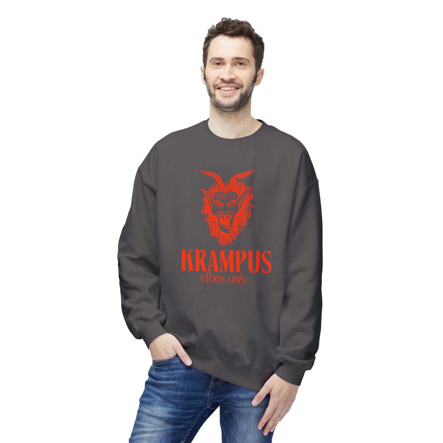 KRAMPUS Vibes Only Vintage Crewneck Sweatshirt