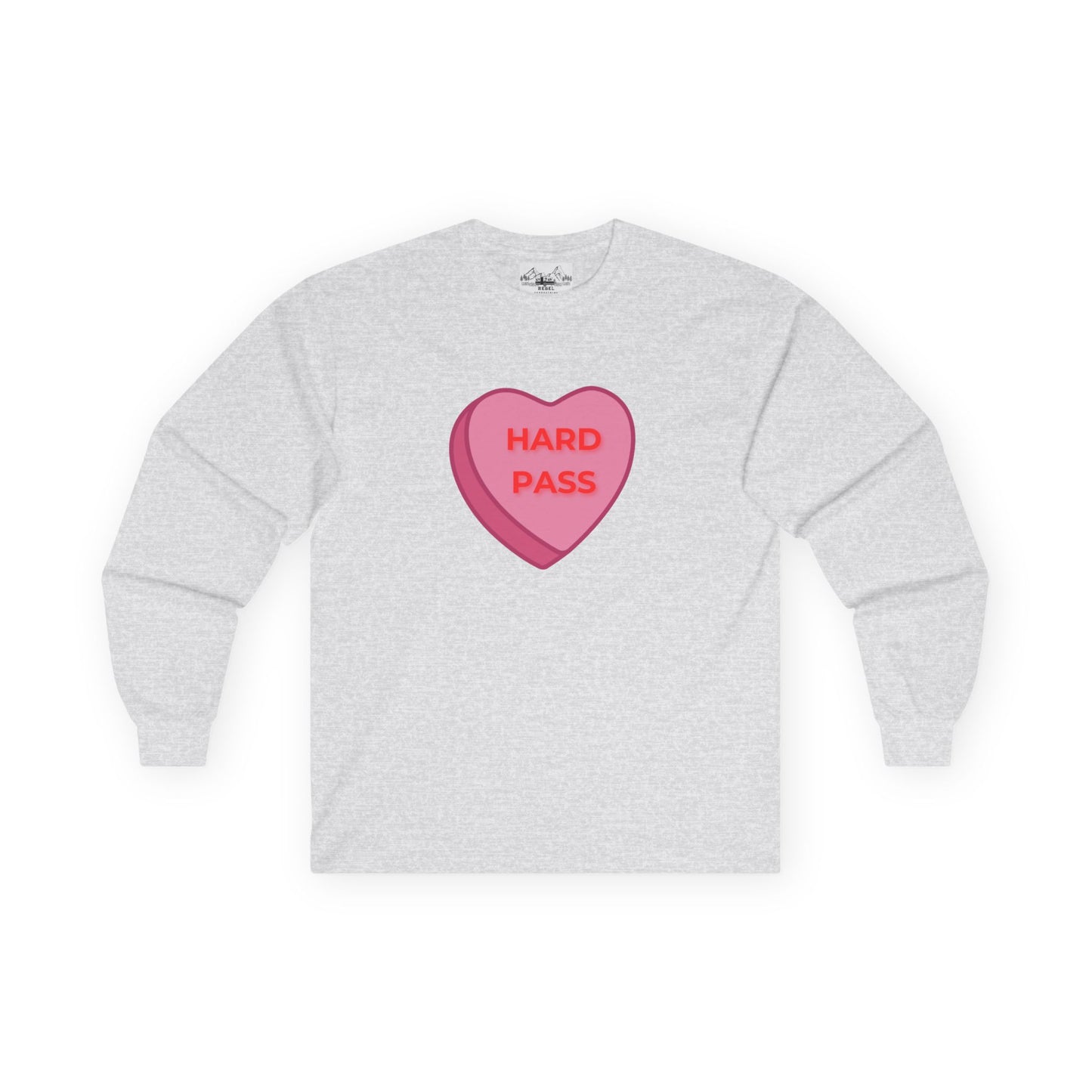 Hard Pass Candy Heart Long Sleeve Tee