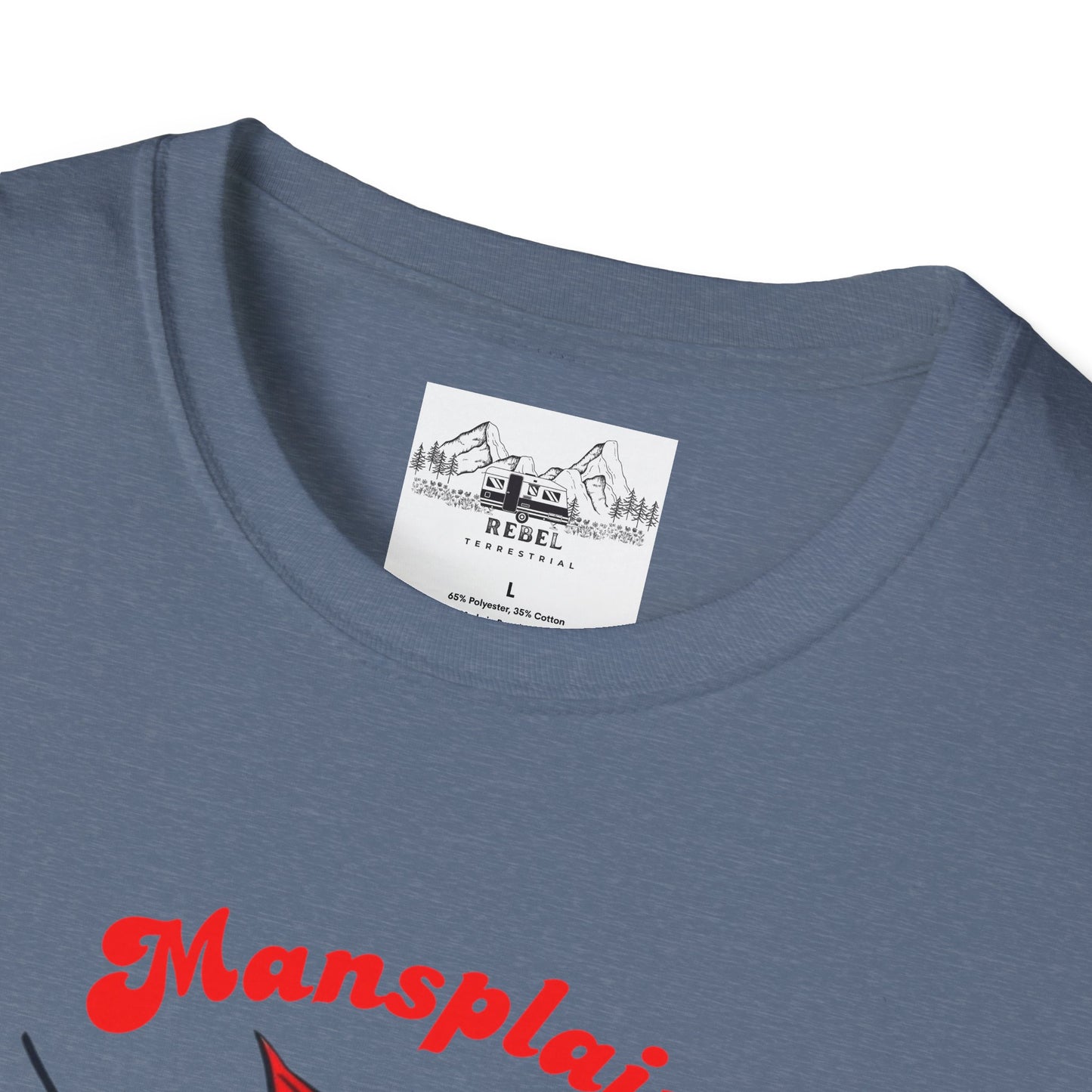 Mansplain Elsewhere - Vintage Feminist T-Shirt