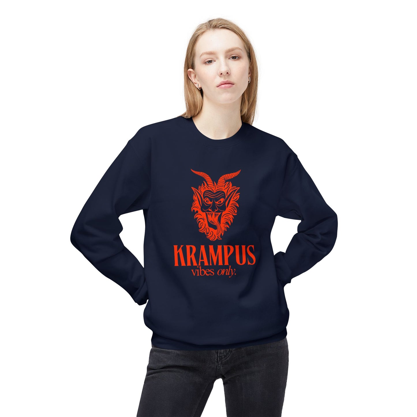 KRAMPUS Vibes Only Vintage Crewneck Sweatshirt