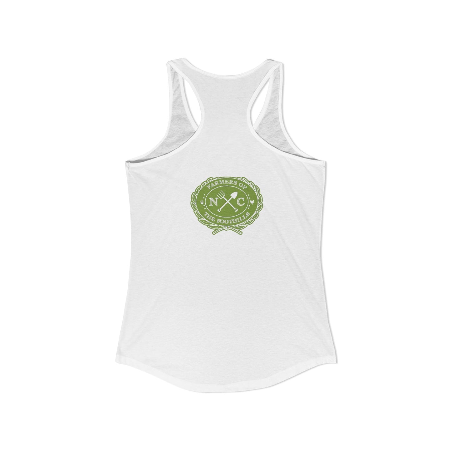 NC Farmers of the Foothills "Find Me at the Farmers Market" Racerback Tank Top